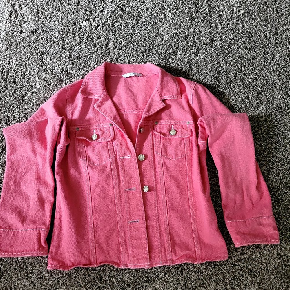 CABI Pink Jean Jacket